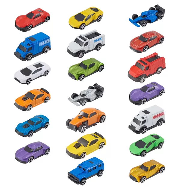 TEAMSTERZ Gatvės automobilių rinkinys, 7 CM, 20 vnt. &ndash; nuotrauka 3
