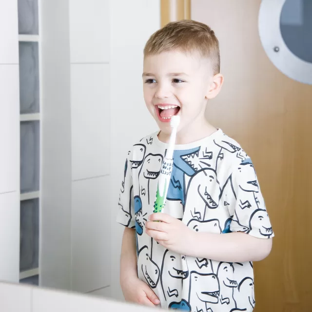 InnoGiO garsinis dantų &scaron;epetėlis krokodilas 3-12 metų vaikams GIO-460 &ndash; nuotrauka 7