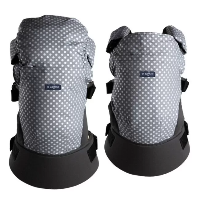 Zaffiro Zaffiro ne&scaron;ioklė ergonominė, pilkas, balti ta&scaron;kiukai, Care &ndash; nuotrauka 2
