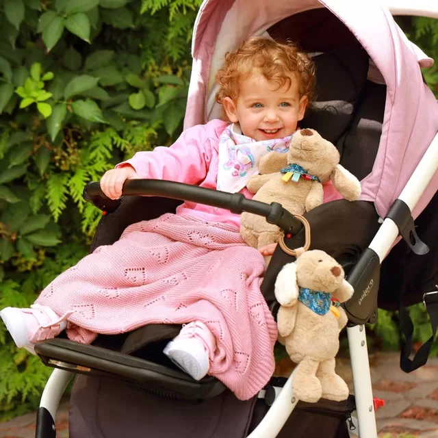 BabyOno pledas megztas bambukinis rožinis 1478/01 &ndash; nuotrauka 4
