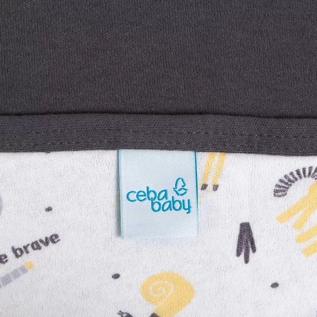 Cebababy pledas Jersey 90x100, drambliukas, tamsiai pilkas &ndash; nuotrauka 2