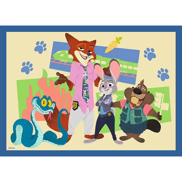 TREFL DISNEY ZOOTROPOLIS 4 dėlionių rinkinys &ndash; nuotrauka 2