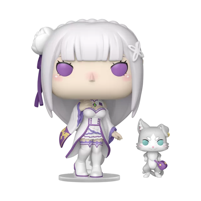 FUNKO POP! Vinilinė figūrėlė: Re:ZERO - Emilia with Puck &ndash; nuotrauka 2