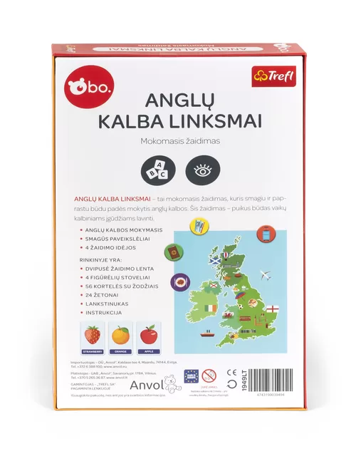 bo. Mokomasis žaidimas &bdquo;Anglų kalba linksmai&ldquo;, lietuvių k. &ndash; nuotrauka 2