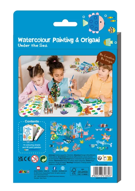 AVENIR Tapyba akvarele ir origami: Po jūra &ndash; nuotrauka 2