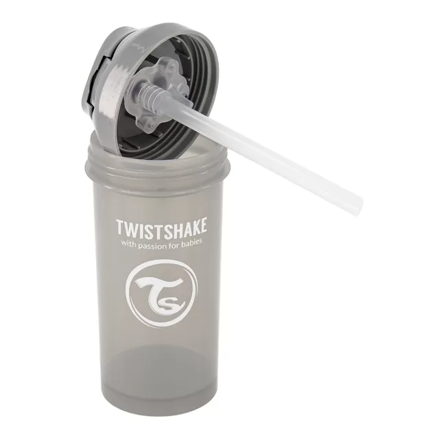 Twistshake gertuvė su &scaron;iaudeliu nuo 6mėn., 360 ml, pilka 78680 &ndash; nuotrauka 5