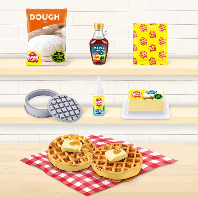 SLIME MART Kūrybinis gleivių rinkinys &bdquo;Waffles&ldquo; &ndash; nuotrauka 5