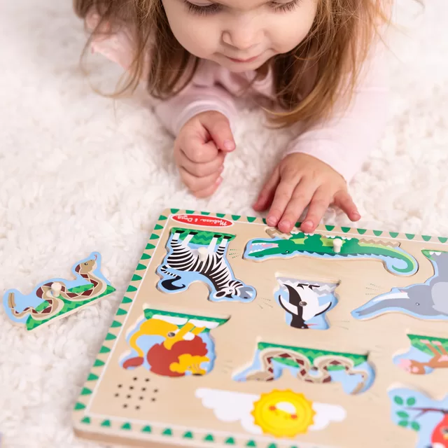 MELISSA & DOUG playset Zoo Animal Sound Puzzle &ndash; nuotrauka 7