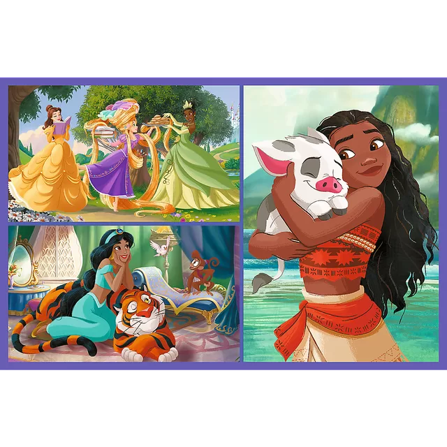 TREFL DISNEY PRINCESS Dėlionių rinkinys Pasakų veikėjai, 2 x 70 det. &ndash; nuotrauka 2
