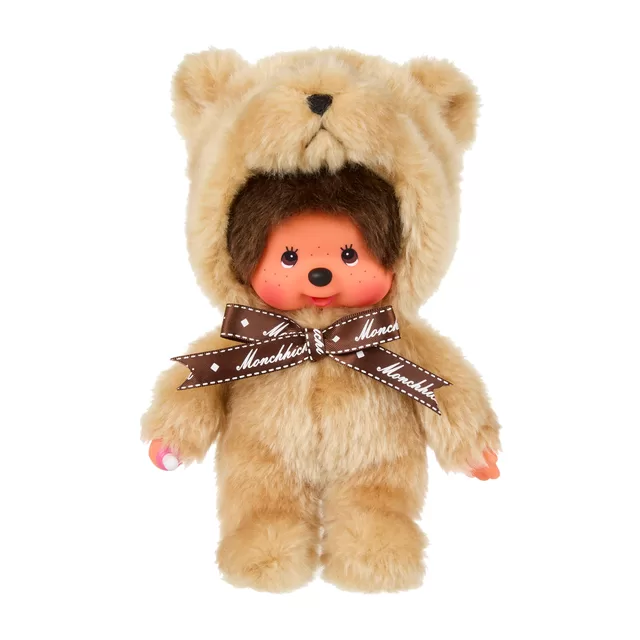 MONCHHICHI Pliu&scaron;inė beždžionėlė su me&scaron;kučio kostiumu, 20 cm &ndash; nuotrauka 2
