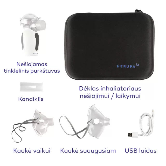 Herupa belaidis inhaliatorius Smart Mesh &ndash; nuotrauka 7