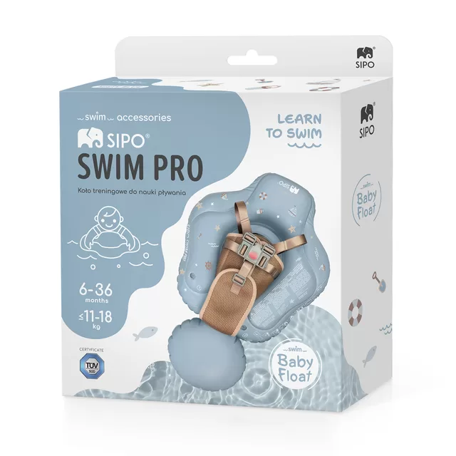 SIPO pripučiamas plaukimo ratas kūdikiams vaikams 6-36 m 11&ndash;18kg mėlynas SWM103TR &ndash; nuotrauka 6