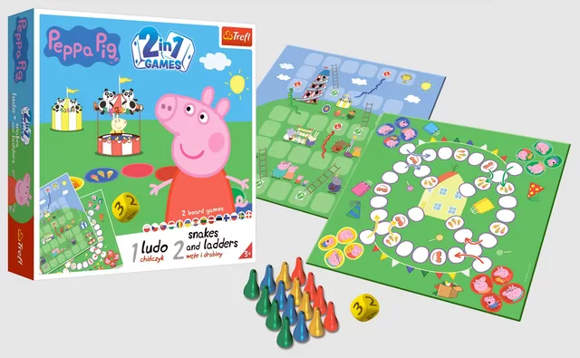 Peppa Pig TREFL Stalo žaidimas 2 in 1 &bdquo;Kiaulytė Pepa&ldquo; &ndash; nuotrauka 3