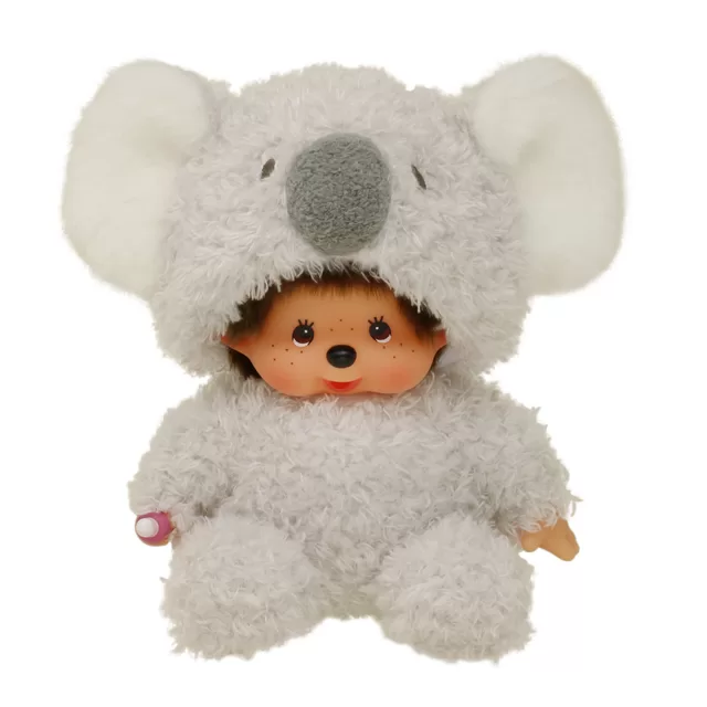 MONCHHICHI Pliu&scaron;inė beždžionėlė su koalos kostiumu, 18 cm &ndash; nuotrauka 2