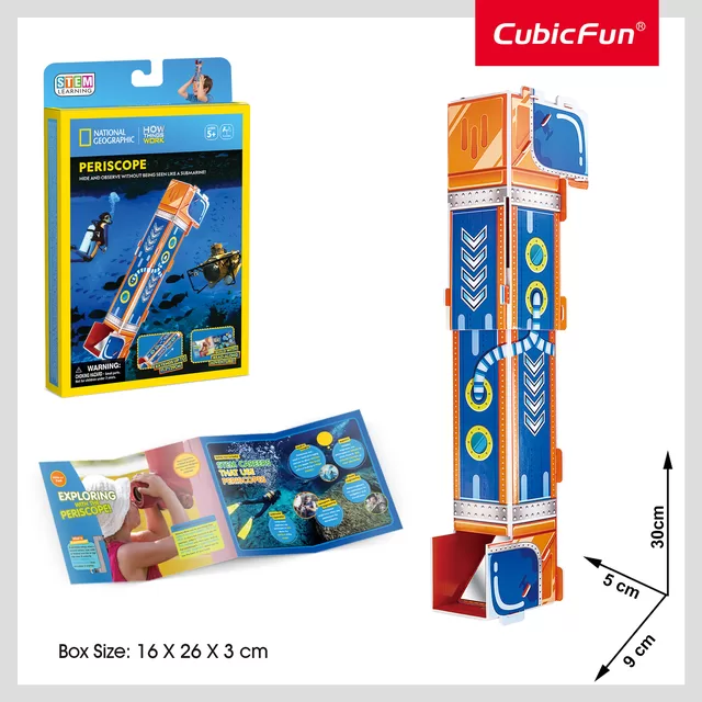 CUBIC FUN National Geographic 3D-palapeli "Periskopas" &ndash; nuotrauka 4