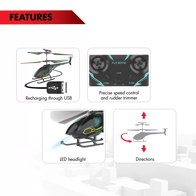 FLYBOTIC SILVERLIT RC sraigtasparnis AIR MAMBA &ndash; nuotrauka 6