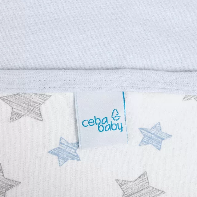Cebababy pledas Jersey 90x100 mėlynos - žvaigždės, mėlynas &ndash; nuotrauka 2