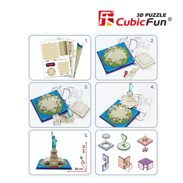 CUBIC FUN CUBICFUN 3D dėlionė &bdquo;Laisvės statula&ldquo; &ndash; nuotrauka 5