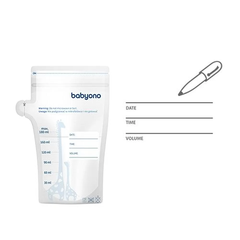 BabyOno mai&scaron;eliai motinos pienui laikyti ir už&scaron;aldyti, 180 ml, 1084 &ndash; nuotrauka 12