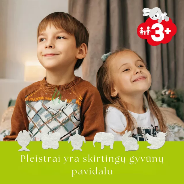 Medrull kvėpavimo pleistrai MY LITTLE NOSE ANIMALS, 6 vnt. &ndash; nuotrauka 3