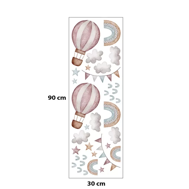 SIPO lipdukas sienoms balionai 86x64cm WS63040 &ndash; nuotrauka 4