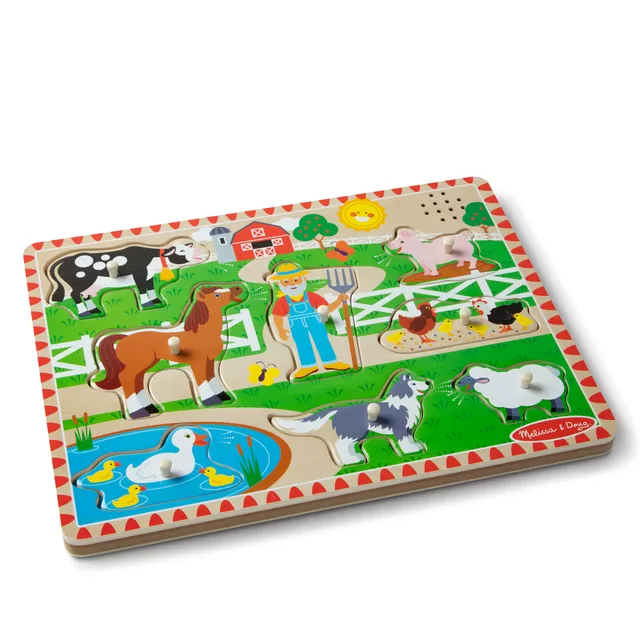 MELISSA & DOUG Grojanti dėlionė &bdquo;Old MacDonald&acute;s Farm&ldquo;, EN &ndash; nuotrauka 3