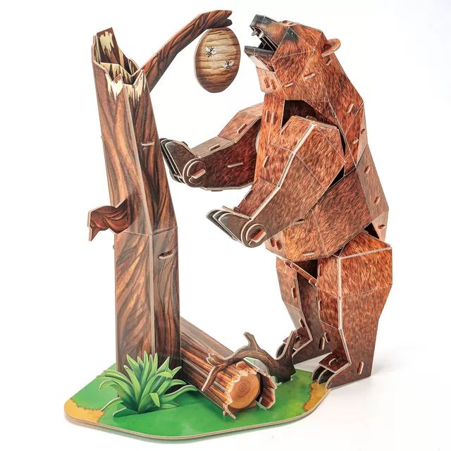CUBIC FUN CUBICFUN NG 3D dėlionė &bdquo;Rudasis lokys&ldquo; &ndash; nuotrauka 2