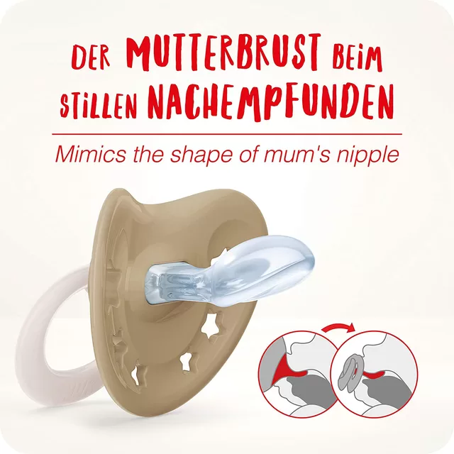 NUK čiulptukas 18-36 mėn. SIGNATURE, MĖLYNI, su sterilizavimo dėžute &ndash; nuotrauka 4