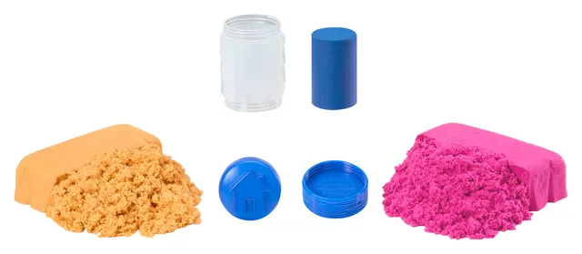 WONDER FACTORY NEVER DRY Kinetinio smėlio ir modelino rinkinys &bdquo;Mega Bag&ldquo; &ndash; nuotrauka 5