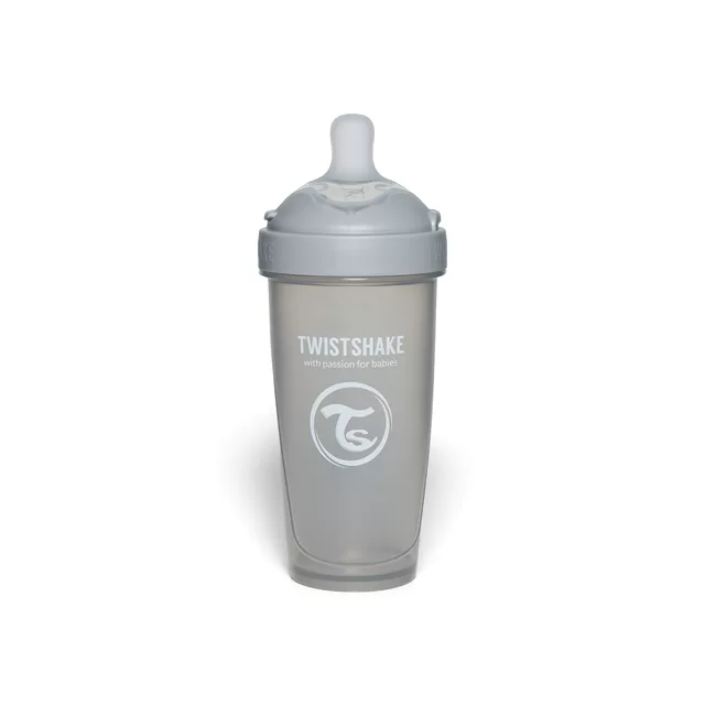 Twistshake buteliukas antikolikinis Pro Double 330ml pilkas 79042 &ndash; nuotrauka 2