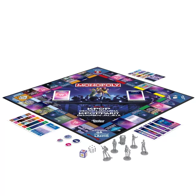 MONOPOLY Stalo žaidimas &bdquo;: KPOP Demon hunters&ldquo;, suomių / &scaron;vedų k. &ndash; nuotrauka 5