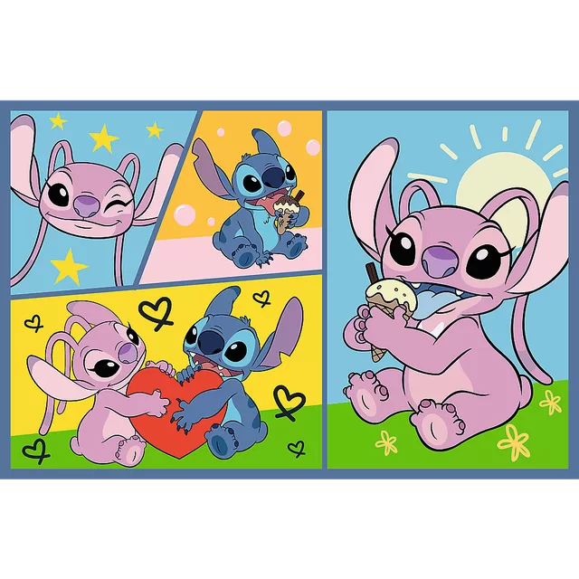 TREFL DISNEY STITCH Dėlionių rinkinys &bdquo;Stičas&ldquo;, 2 x 70 det. &ndash; nuotrauka 2