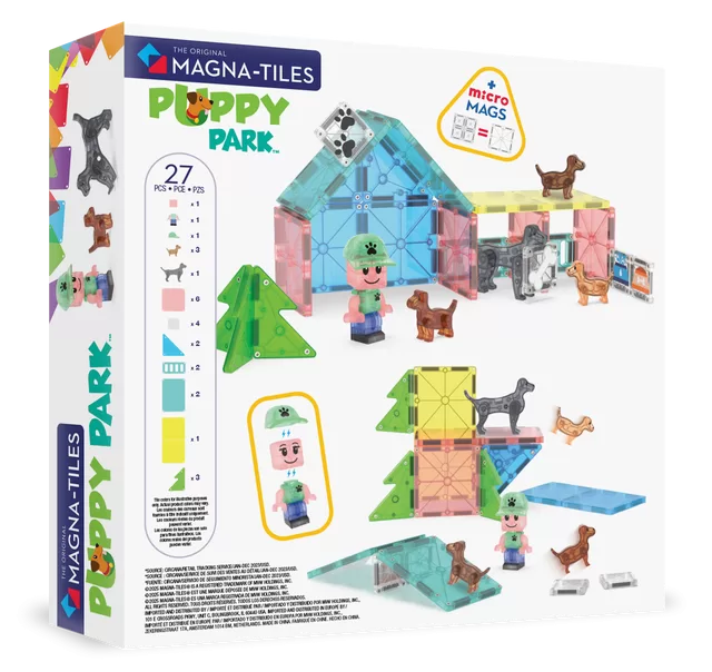 MAGNA-TILES Magnetinis konstruktorius &bdquo;&Scaron;uniukų parkas&ldquo;, 27 det. &ndash; nuotrauka 2