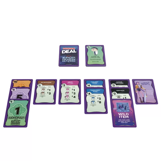 MONOPOLY Kortų žaidimas &bdquo; Deal: KPOP Demon hunters&ldquo;, EN &ndash; nuotrauka 4