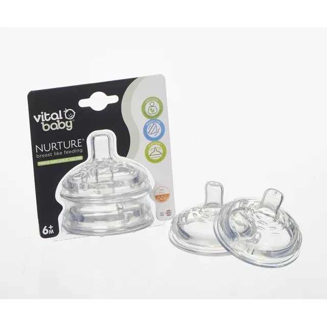 Vital Baby greitos tėkmės žindukas 6+ mėn. NURTURE &ndash; nuotrauka 2