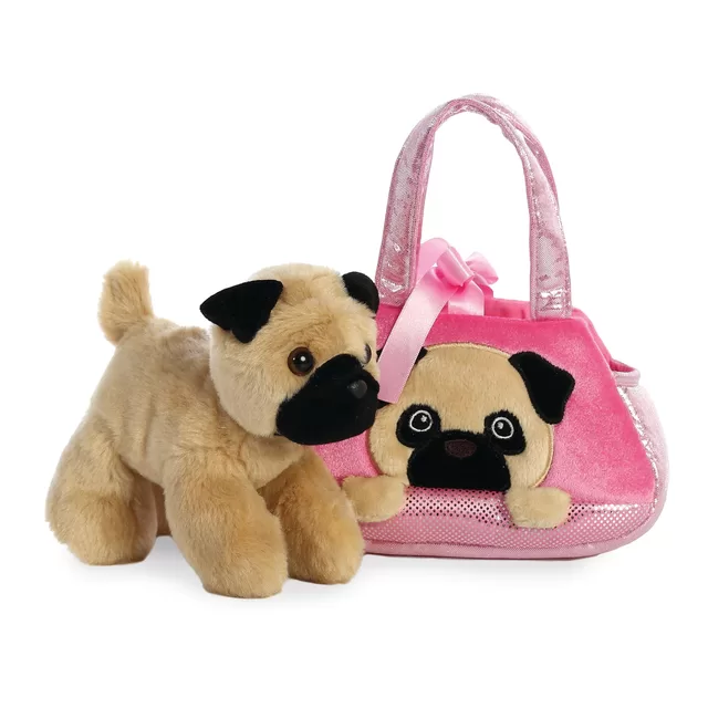 FANCY PALS AURORA Pliu&scaron;inis mopsas rankinėje, 20 cm &ndash; nuotrauka 2
