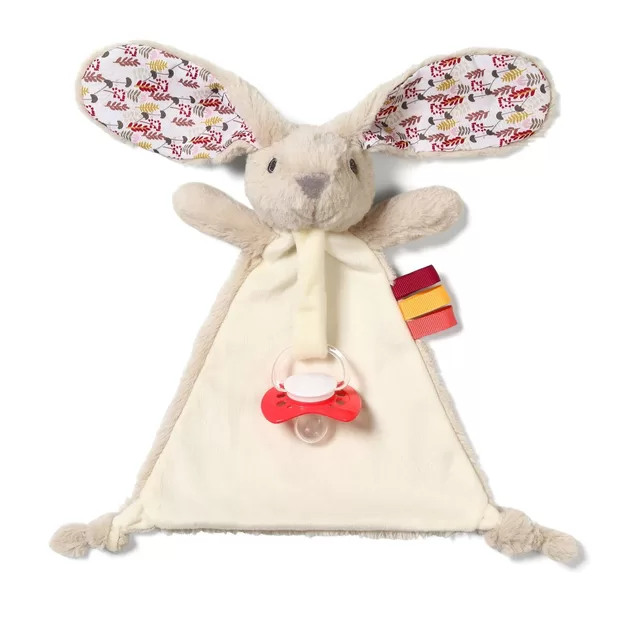 BabyOno mink&scaron;tas žaislas - migdukas su čiulptuko laikikliu, RABBIT MILLY, 1527 &ndash; nuotrauka 2