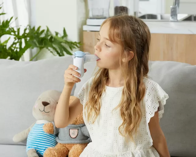 Feellife ne&scaron;iojamas vaiki&scaron;kas inhaliatorius AIR KIDS, BLUE &ndash; nuotrauka 12