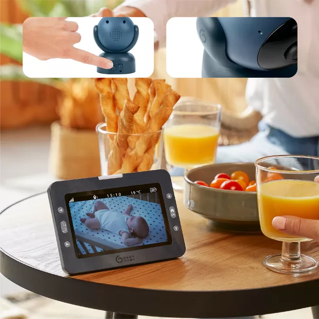 Babymoov mobili video auklė kūdikiui sukasi pasikreipia 5&rsquo;&rsquo; YOO MASTER + HD A014435 &ndash; nuotrauka 4