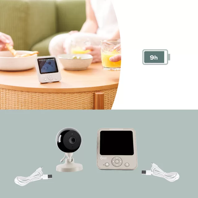 Babymoov mobili video auklė kūdikiui 2,8&rsquo;&rsquo; YOO Start A014437 A014437 &ndash; nuotrauka 4