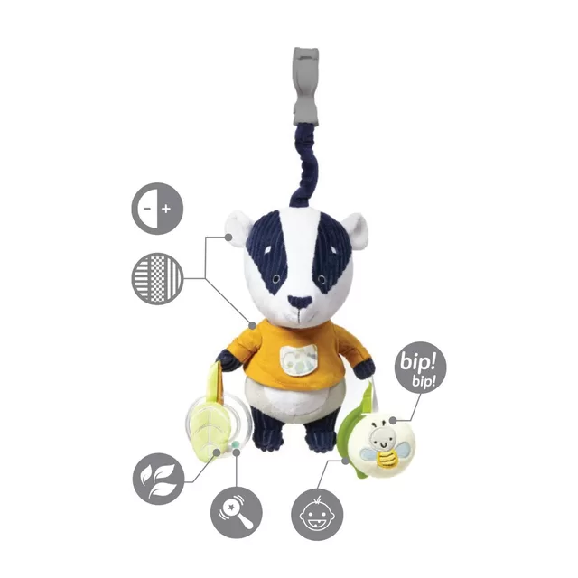 BabyOno vežimėlio pakabukas, lavinantis žaislas - BADGER EDMUND, 1435 &ndash; nuotrauka 12