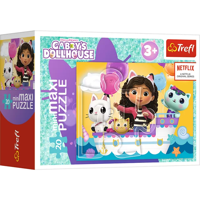 GABBY&acute;S DOLLHOUSE TREFL mini maxi dėlionė 20 det. &ndash; nuotrauka 5