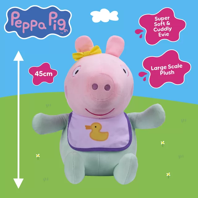 Peppa Pig Pliu&scaron;inis žaislas Evie, 30 cm &ndash; nuotrauka 4