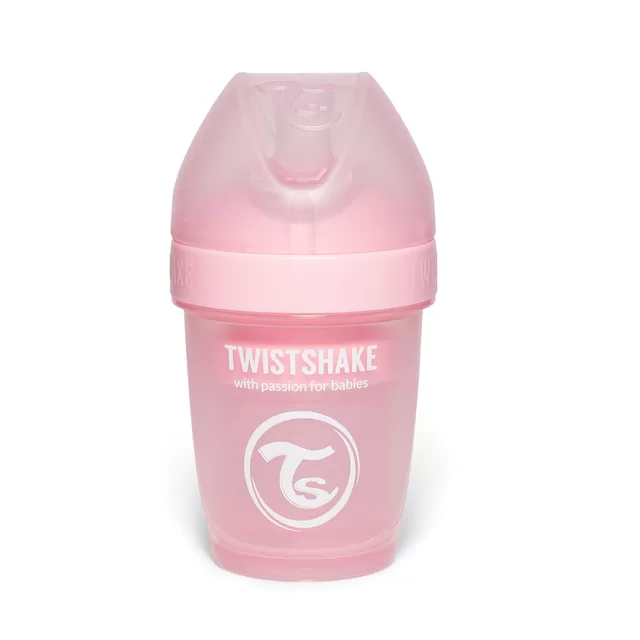 Twistshake buteliukas antikolikinis Pro Double 180ml rožinis 79008 &ndash; nuotrauka 4