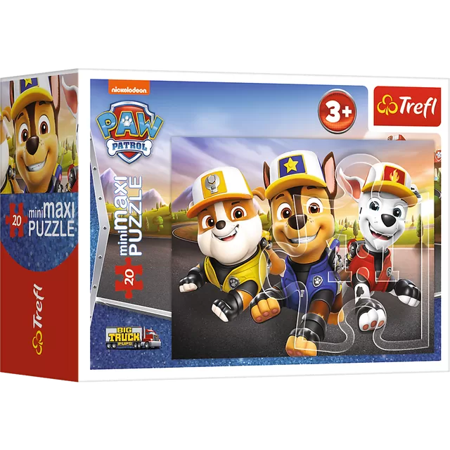 PAW PATROL TREFL Mini Maxi dėlionė &bdquo;&Scaron;uniukai-patruliai" 20 det. &ndash; nuotrauka 2
