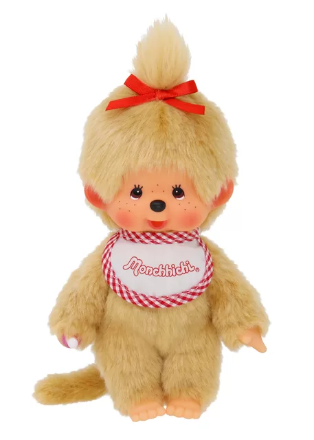 MONCHHICHI Pliu&scaron;inė beždžionėlė, &scaron;viesiai ruda, 20 cm &ndash; nuotrauka 2