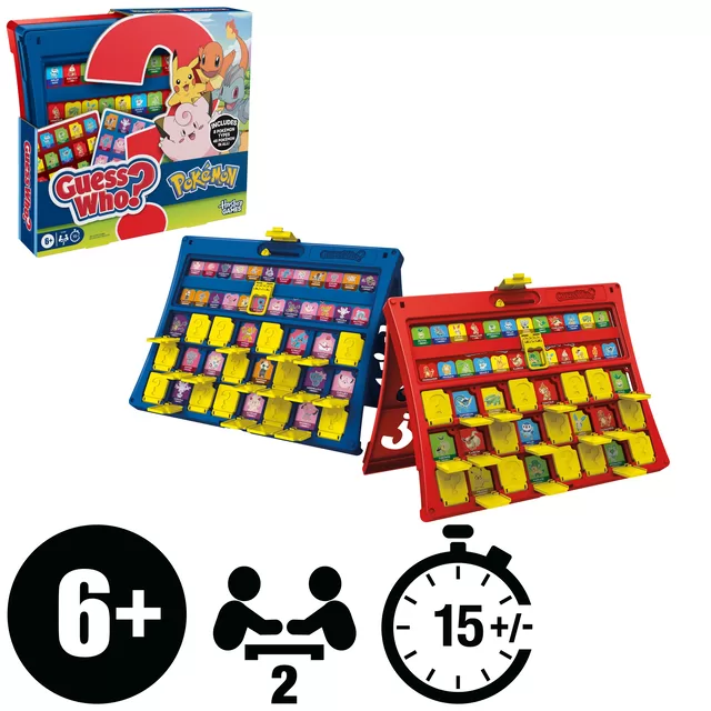 HASBRO GAMING GUESS WHO POKEMON Stalo žaidimas, anglų k. &ndash; nuotrauka 4