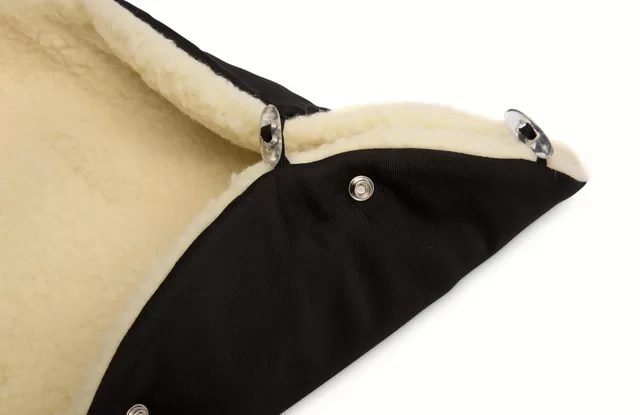 Sensillo vokelis vežimėliui, ESKIMO, vilnonis, 100x46, juodas, 8340 &ndash; nuotrauka 3