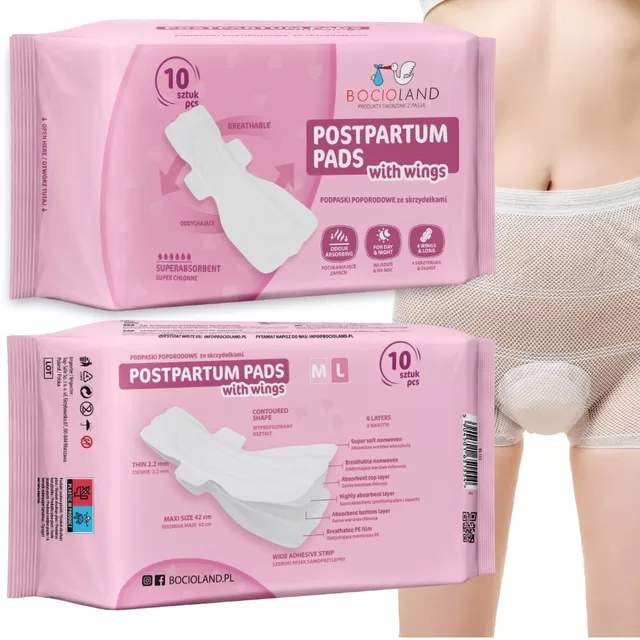 Bocioland įklotai po gimdymo 10 vnt. BL155 &ndash; nuotrauka 3