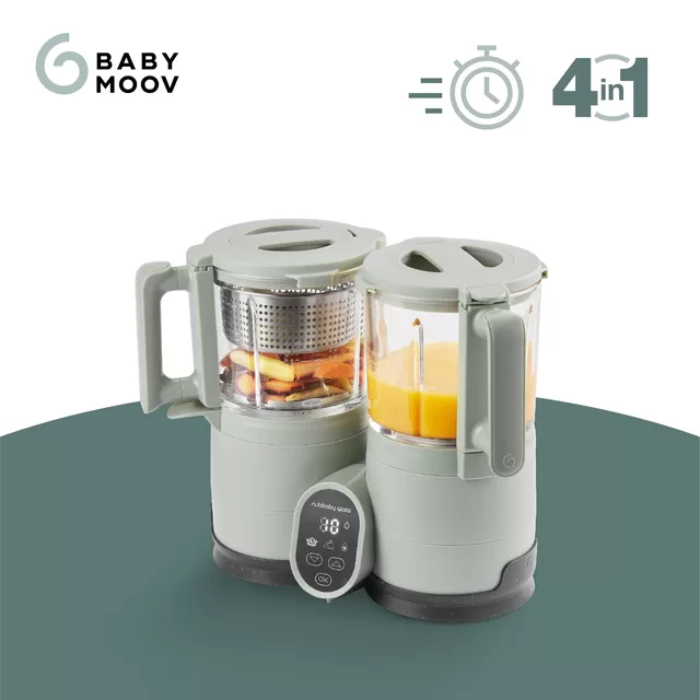 Babymoov trintuvas garintuvas Nutribaby stiklinis žalias A001138 &ndash; nuotrauka 2
